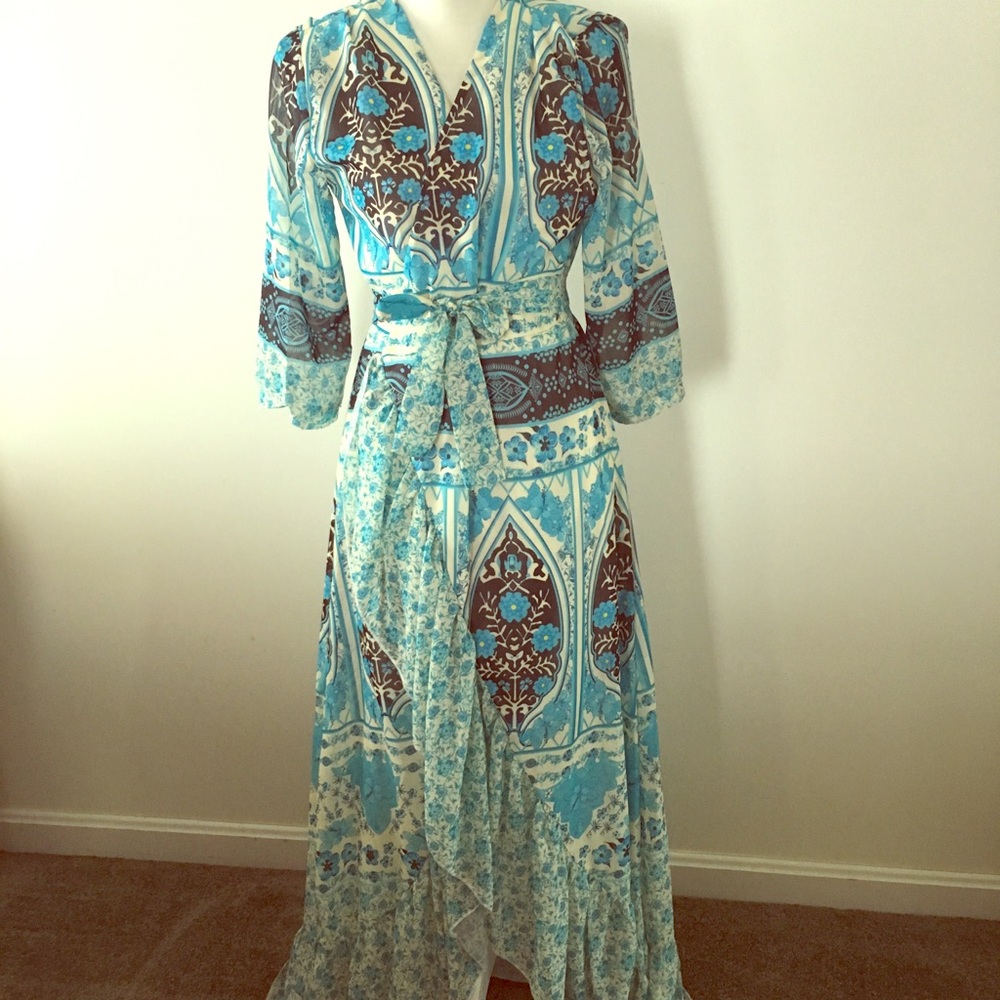 Floral pattern maxi dress